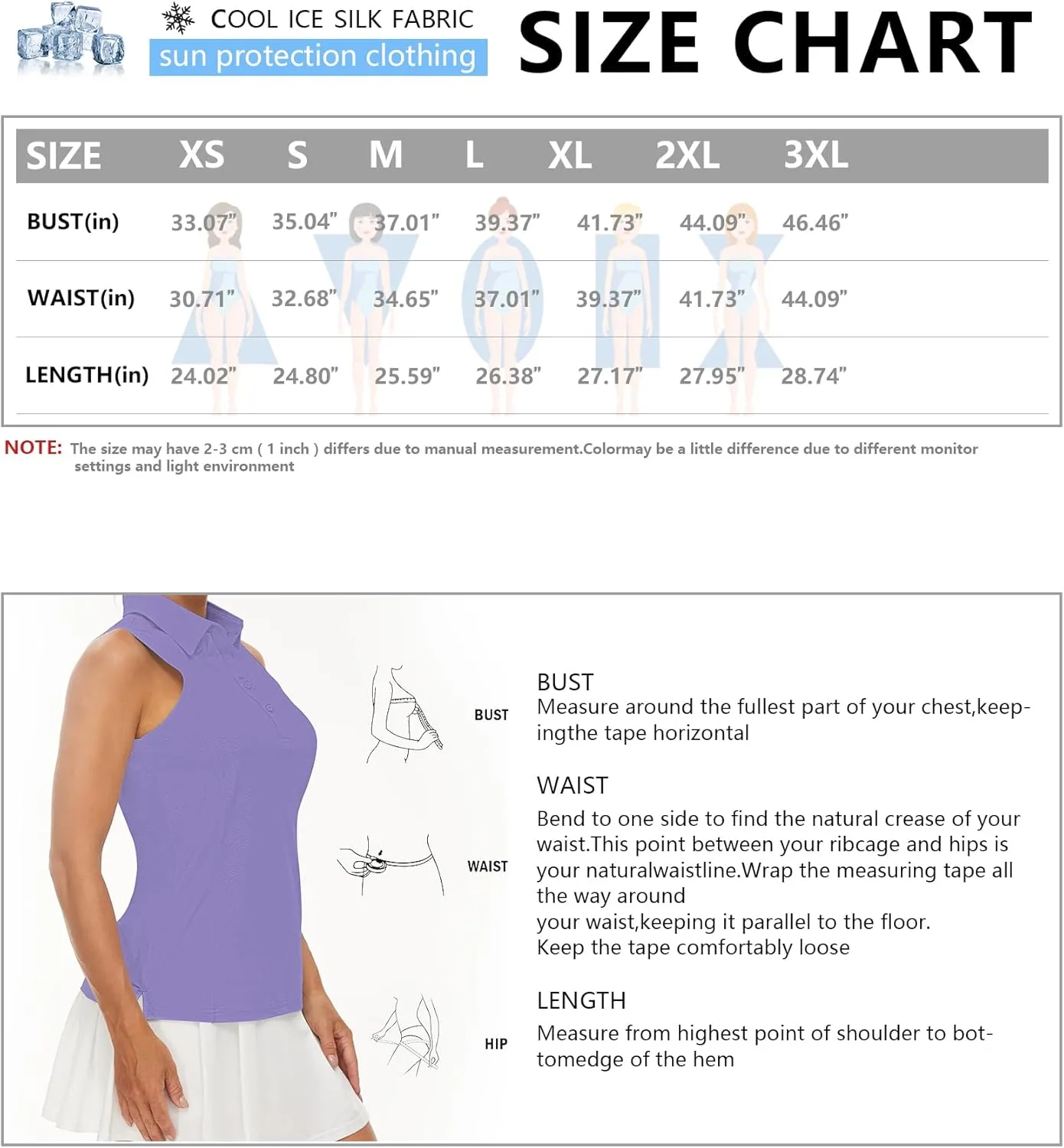 Casei Women's Sleeveless Golf Polo Shirts UPF 50  Quick Dry Collared Polo Shirts Athletic Tank Tops Shirts