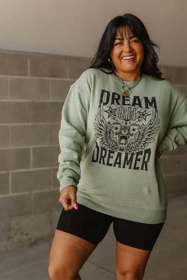 Dream On Pullover - Sage