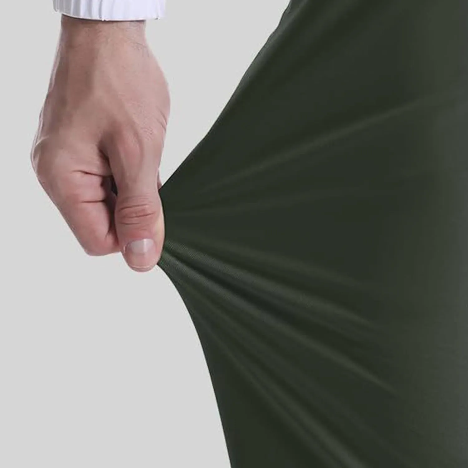 Golf Joggers Stretch Pants Men Slim Fit Baggy Casual Tapered Pants with Pockets Zipper Work Athletic Joggers Trousers