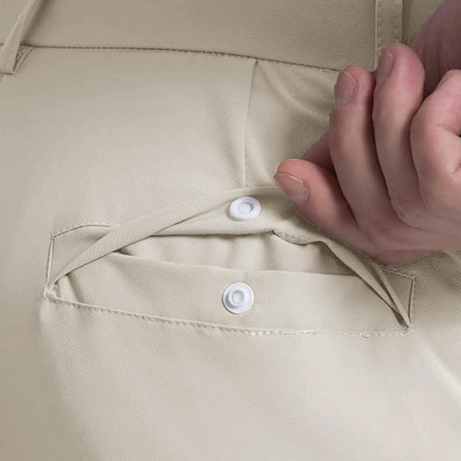Golf Joggers Stretch Pants Men Slim Fit Baggy Casual Tapered Pants with Pockets Zipper Work Athletic Joggers Trousers