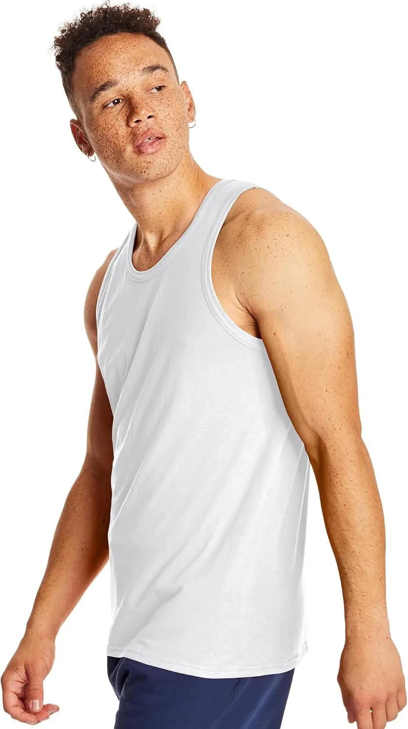 Hanes Mens Performance Tank, X-Temp Moisture-Wicking Tank Top, Solid Colors, 2-Pack