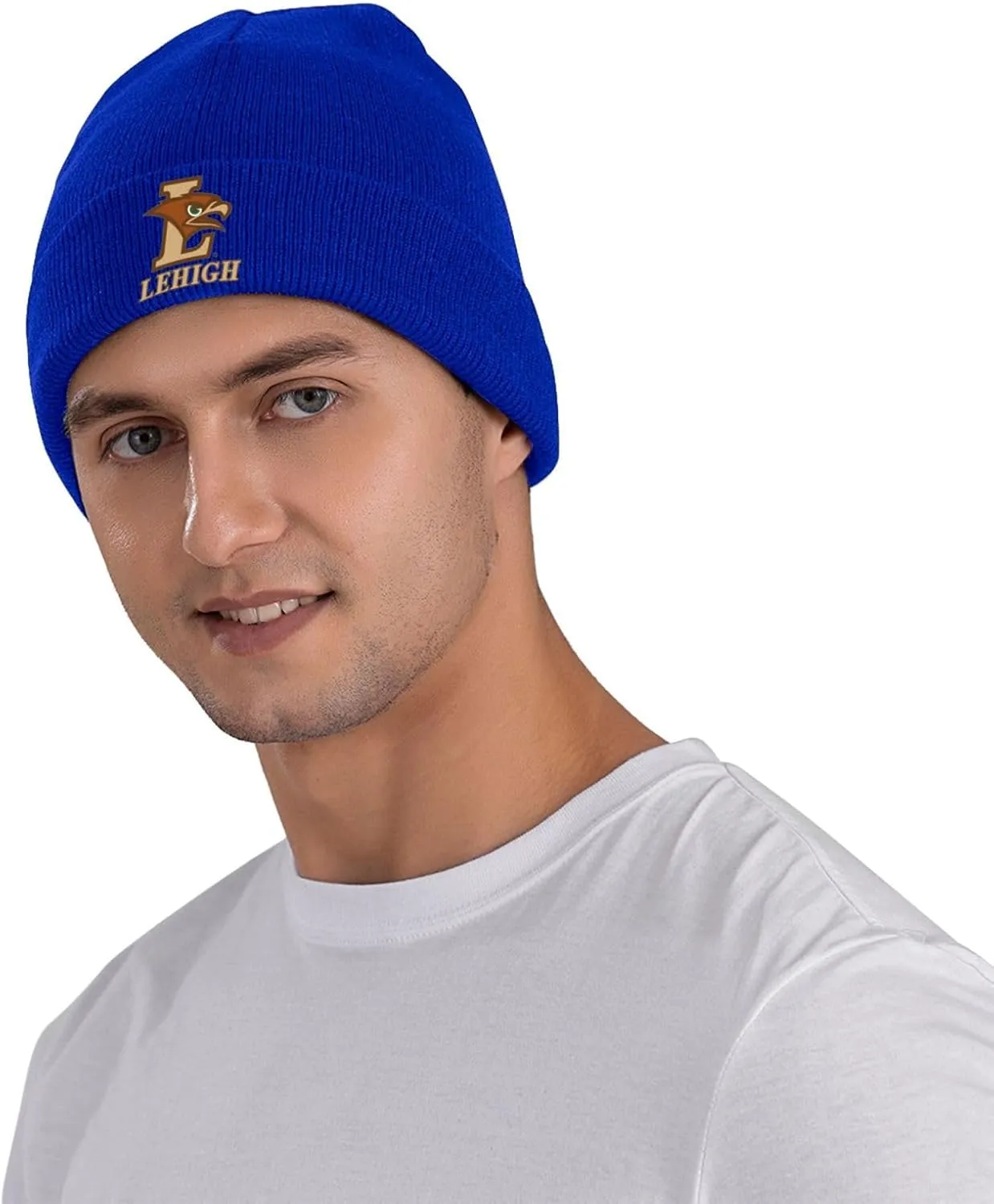 Lehigh University Logo Classic Warm Winter Knit Cap Fleece Lined Beanie Hat