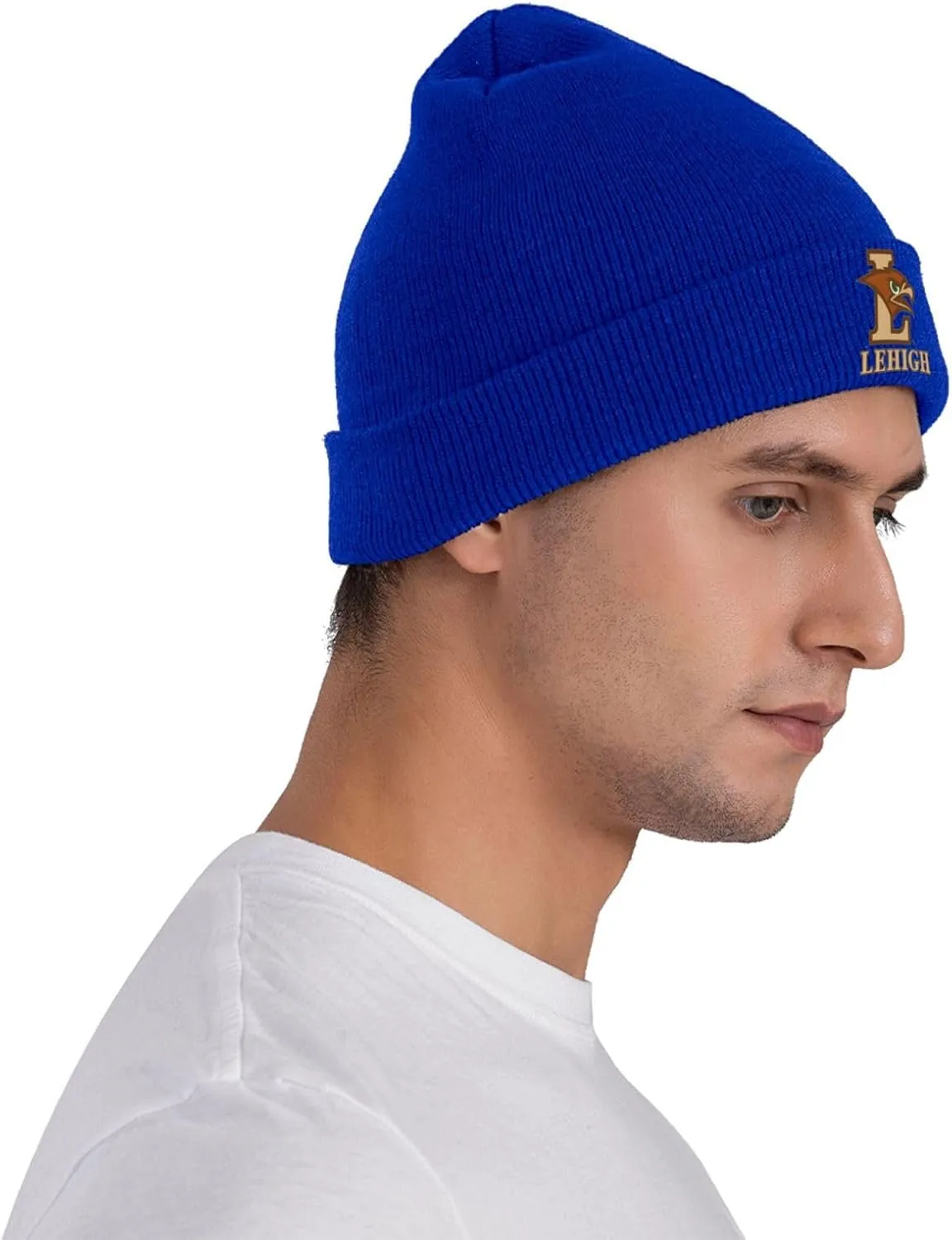 Lehigh University Logo Classic Warm Winter Knit Cap Fleece Lined Beanie Hat