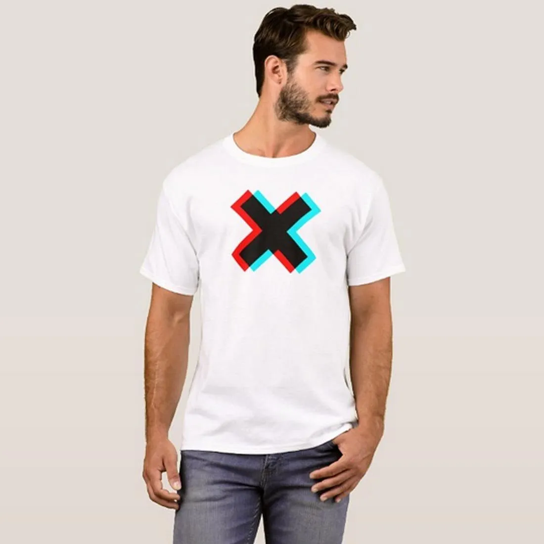 Nutcase Designer Round Neck Men's T-Shirt Wrinkle-Free Poly Cotton Tees - X